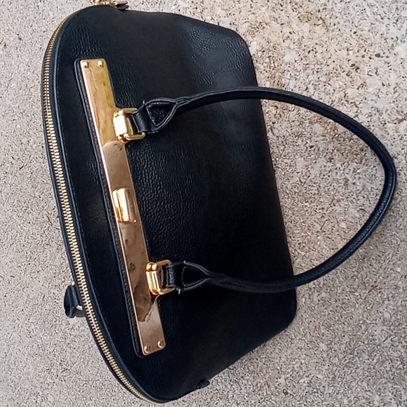 Madison west vegan leather dome satchel handbag - Picture 3 of 6
